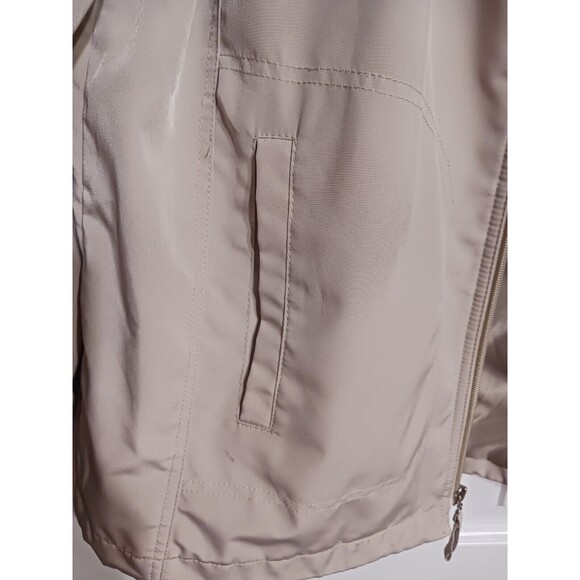Women's Liz Claiborne Light Taupe Jacket Size L Rain? - Picture 4 of 10
